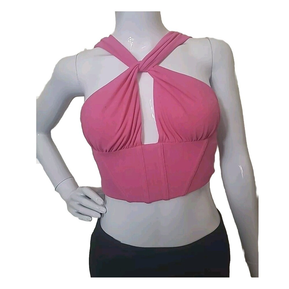 Zara Pink Halter Top Women's Size Small